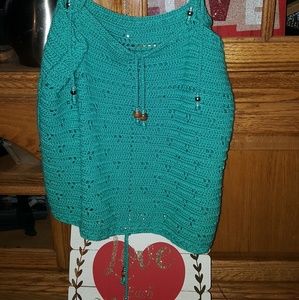 hand crocheted shirt by,sister earth